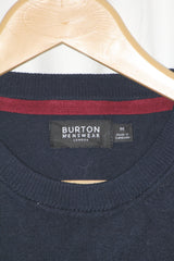 Burton Menswear Navy Knit Sweater