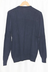 Burton Menswear Navy Knit Sweater