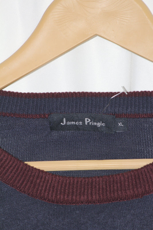 James Pringle Brown & Blue Sweater