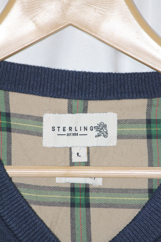 Sterling Dark Blue Cotton Sweater
