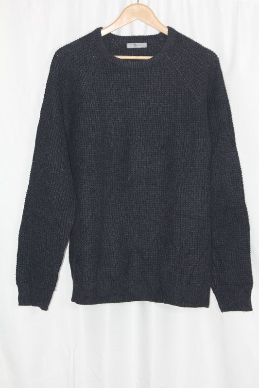 Tu Man Black Wool Sweater