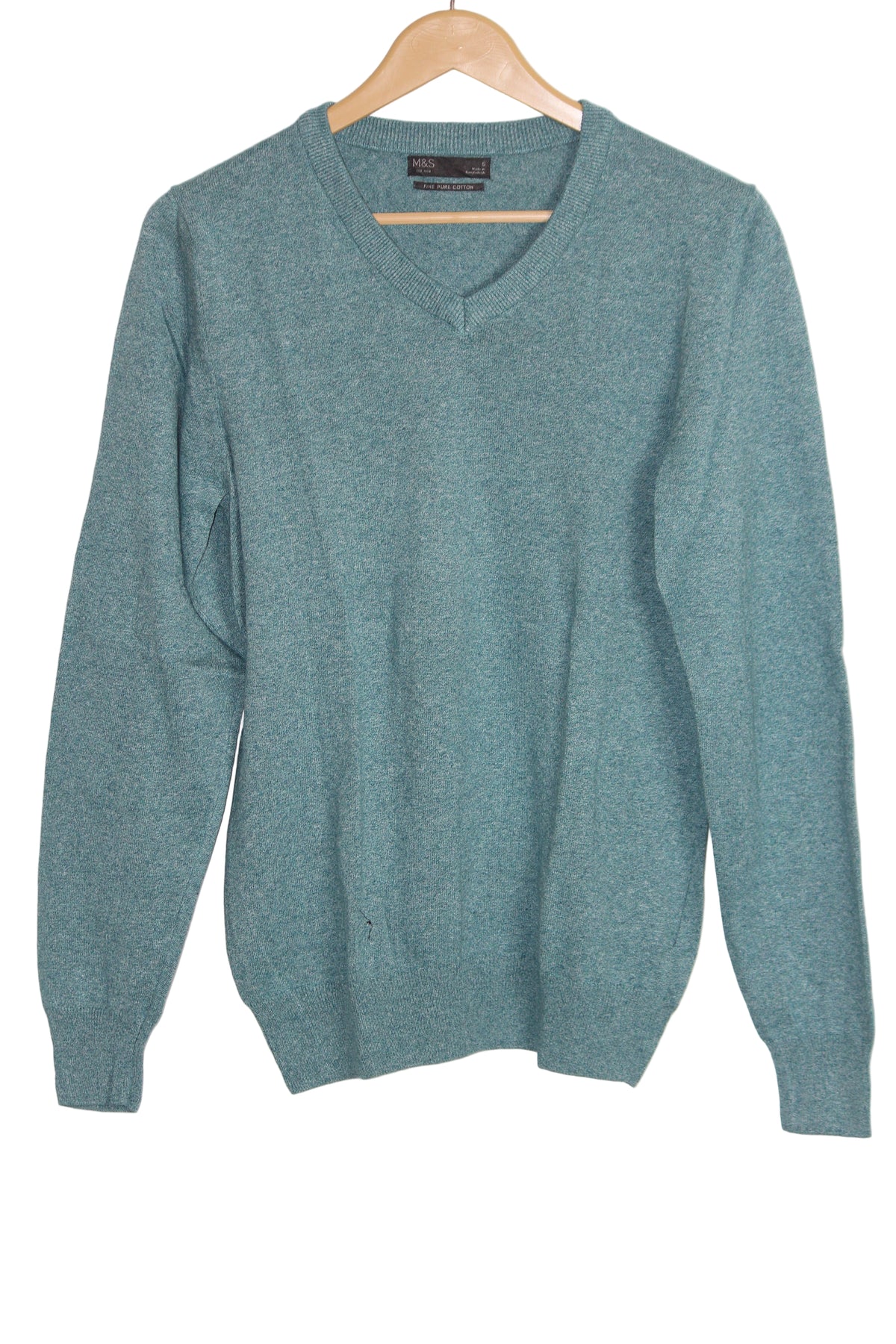 M&S Sea Green Cotton Sweater