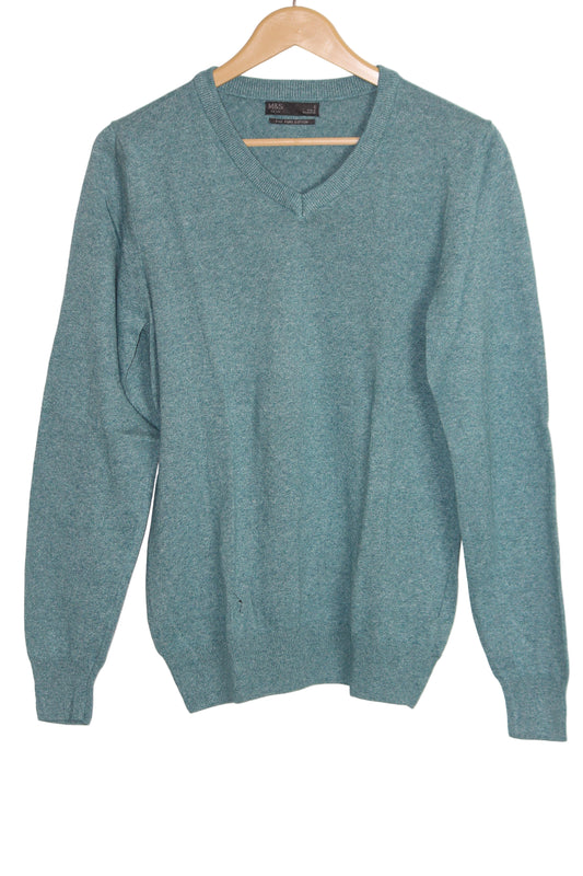 M&S Sea Green Cotton Sweater