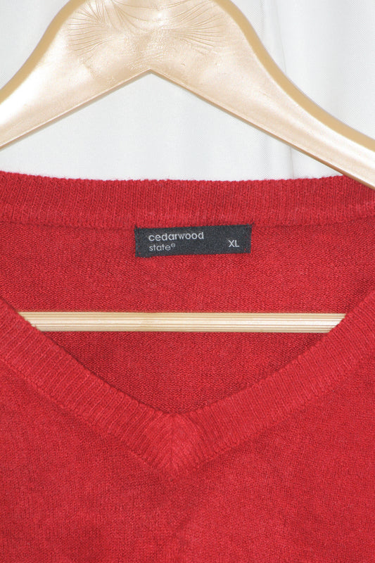 Cedarwood Red Winter Sweater - XL