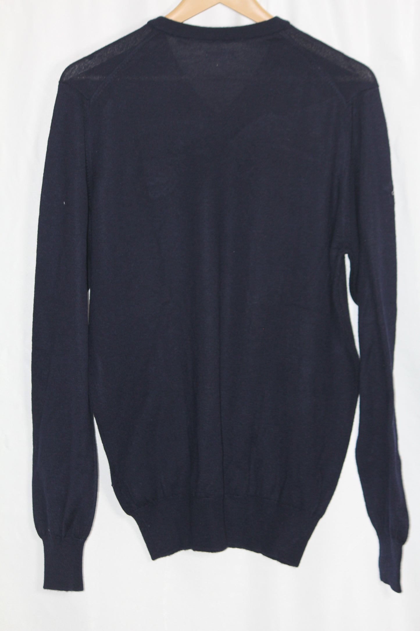 Ashworth Dark Blue Wool Sweater – Medium