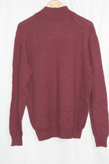 Samuel Windsor Maroon Zip Neck Sweater – Large
