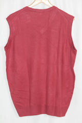 James Pringle Red Sleeveless Sweater - Large