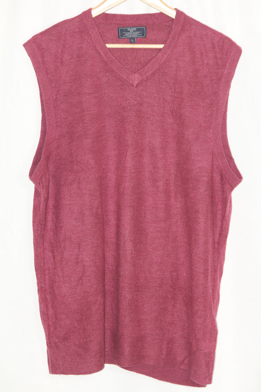 Atlantic Bay Pink Sleeveless Sweater – Large