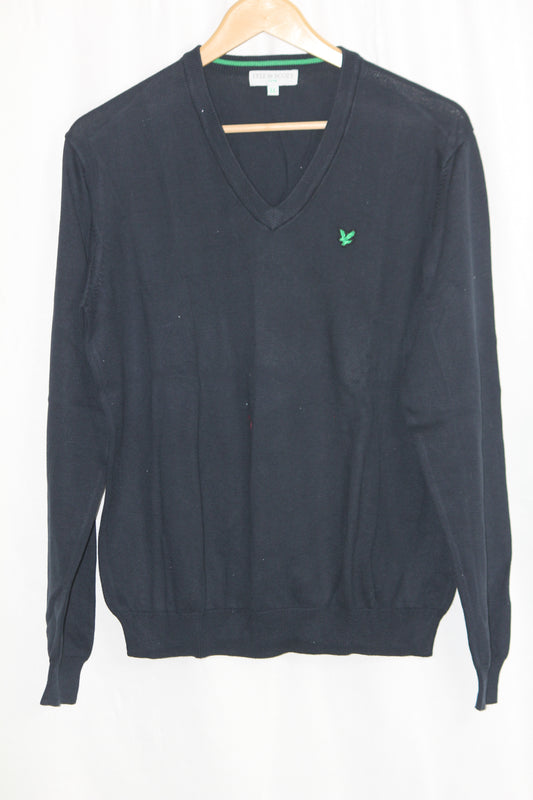 Lyle & Scott Dark Blue Sweater - Large