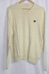 Lyle & Scott Yellow Winter Sweater - Large