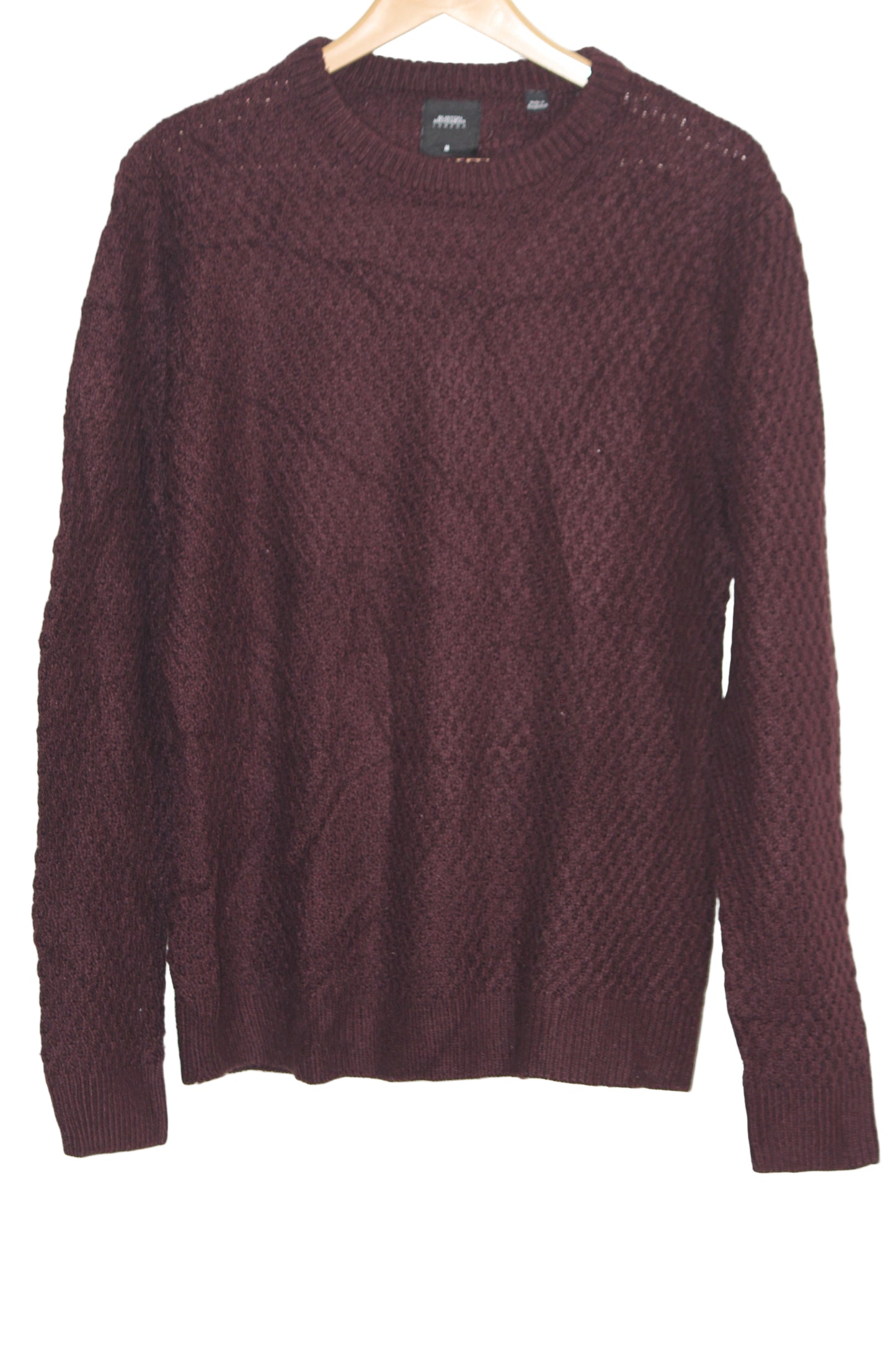 Burton Menswear Maroon Sweaterq