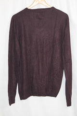 M&S Maroon Acrylic Sweater