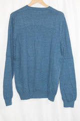 M&S Blue V-Neck Sweater