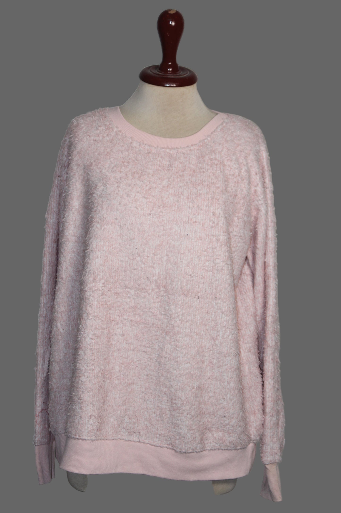 Light Pink Fuzzy Sweater – Snuggle