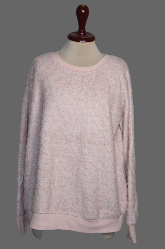 Light Pink Fuzzy Sweater – Snuggle