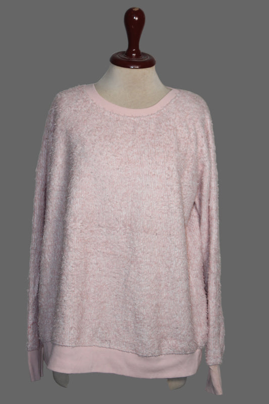 Light Pink Fuzzy Sweater – Snuggle