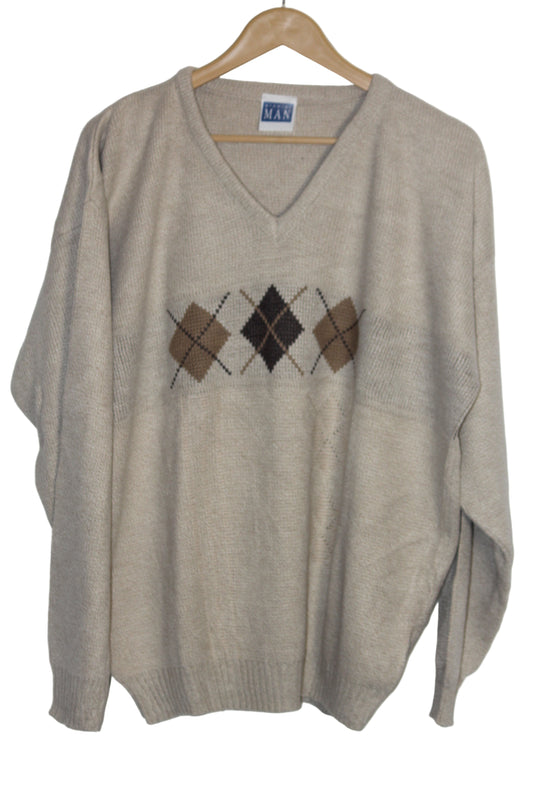 Premier Man Cream Sweater