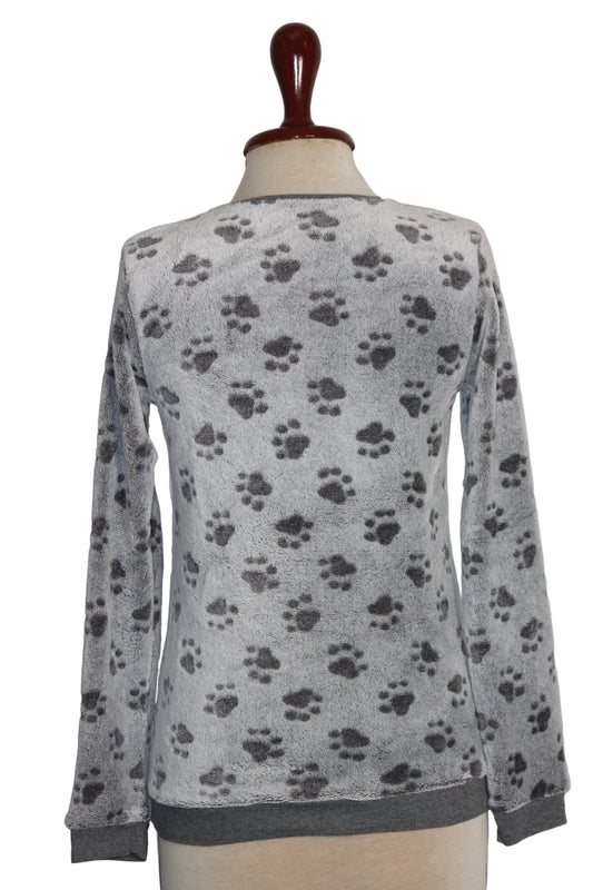 ThriftyFy Cute Cat Grey Sweater