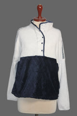 Navy & White Stripe Winter Sweater