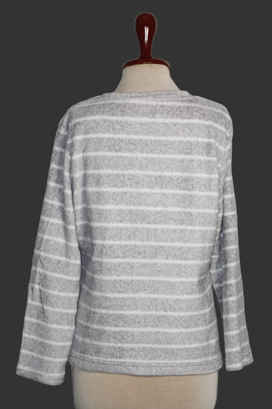 F&F Grey Stripe Classic Sweater