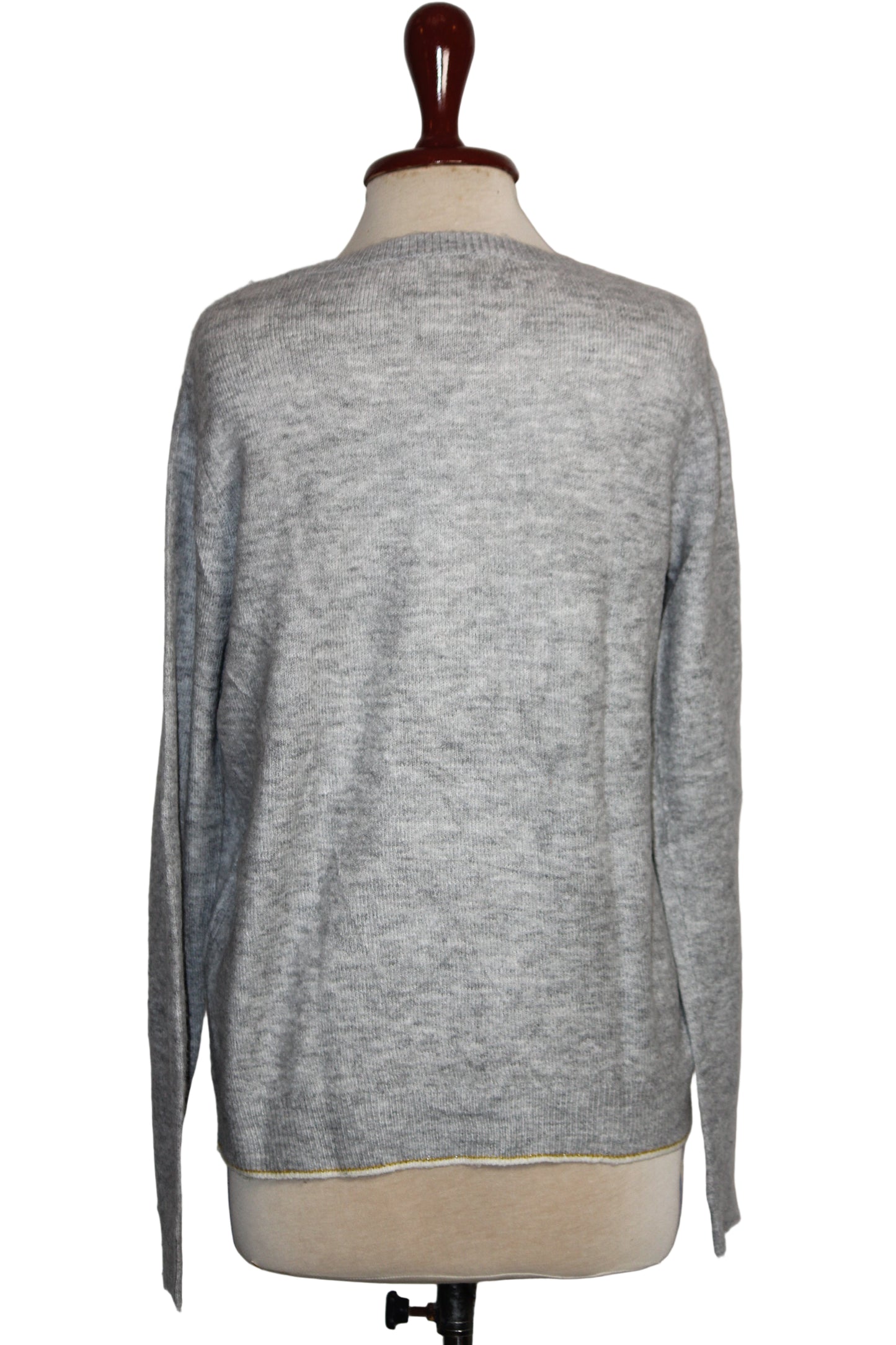 Metallic Silver Winter Sweater – Tu Woman