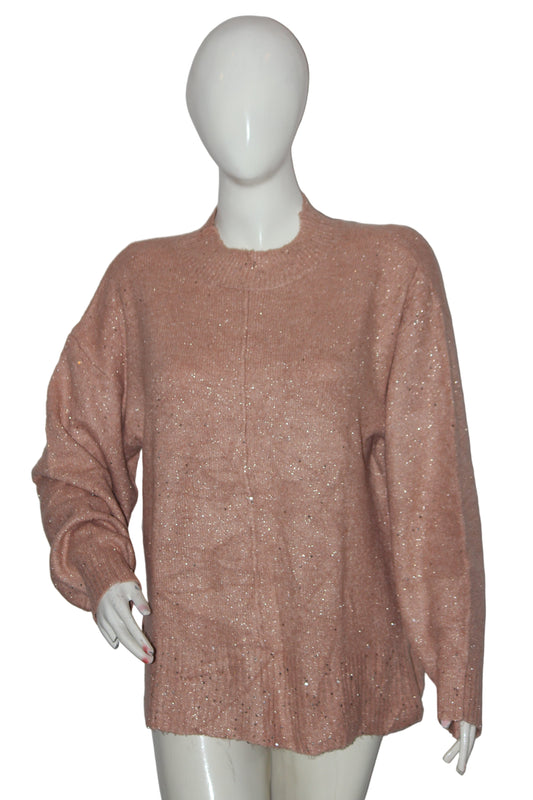 Soft Blush Knit Sweater – George – Medium