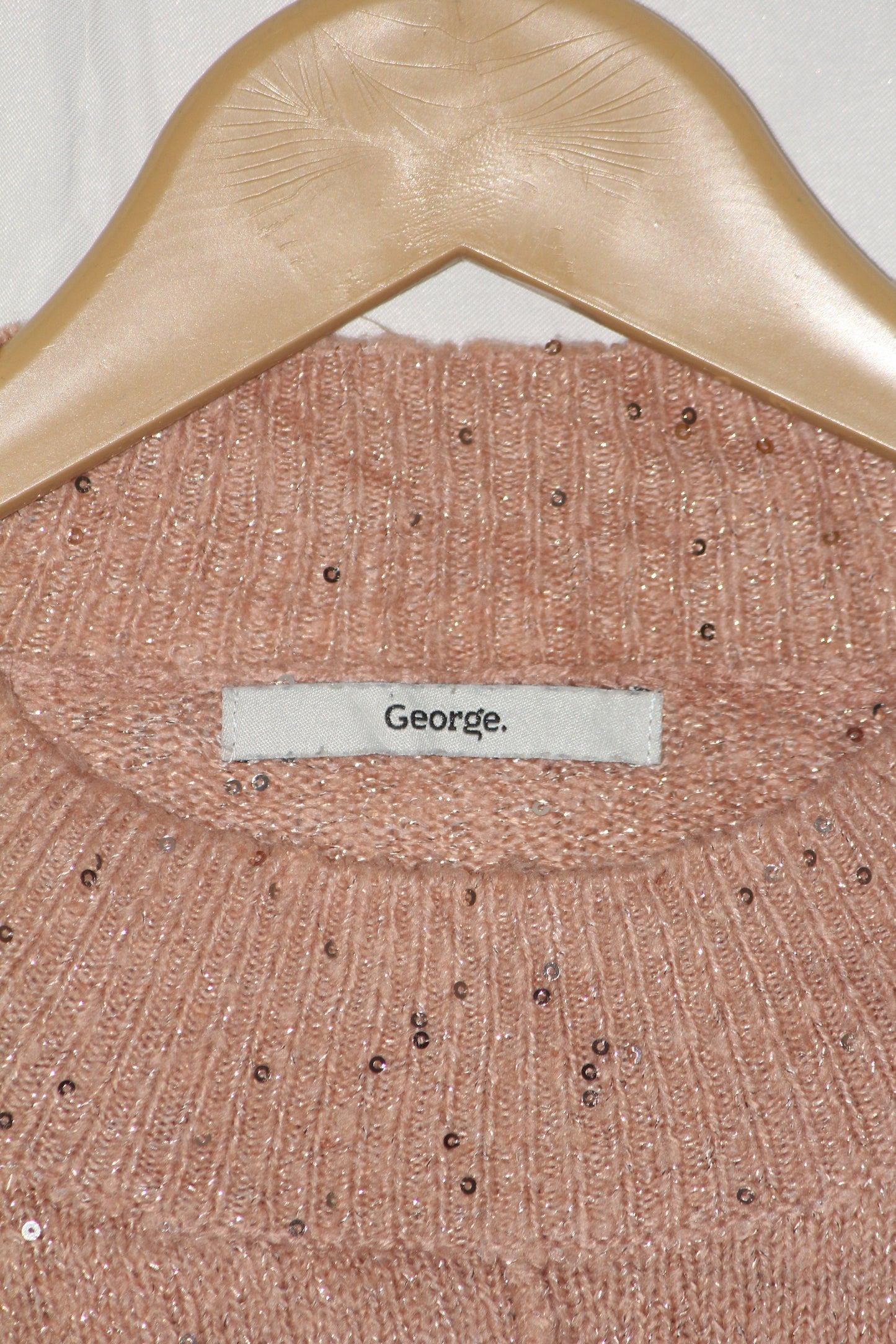 Soft Blush Knit Sweater – George – Medium