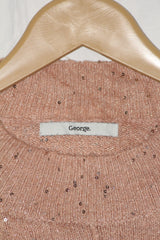 Soft Blush Knit Sweater – George – Medium