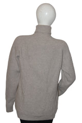 MB Cream High Neck Sweater