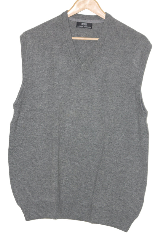 M&S Grey Sleeveless Wool Sweater