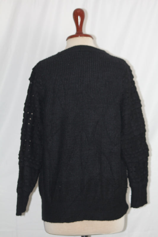 Shein Black Women Sweater - Large