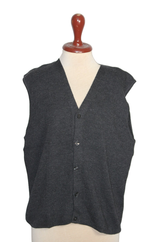 Marks & Spencer Black Sleeveless Women Sweater - Medium