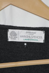 Marks & Spencer Black Sleeveless Women Sweater - Medium