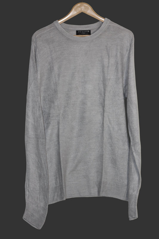 Primark White Acrylic Sweatshirt – Large