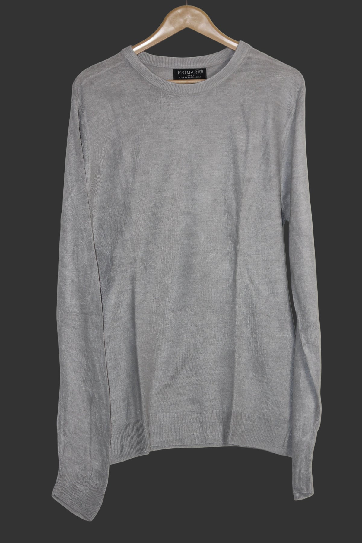 Primark White Acrylic Sweatshirt – Large