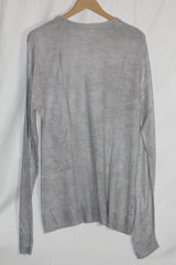 Primark White Acrylic Sweatshirt – Large