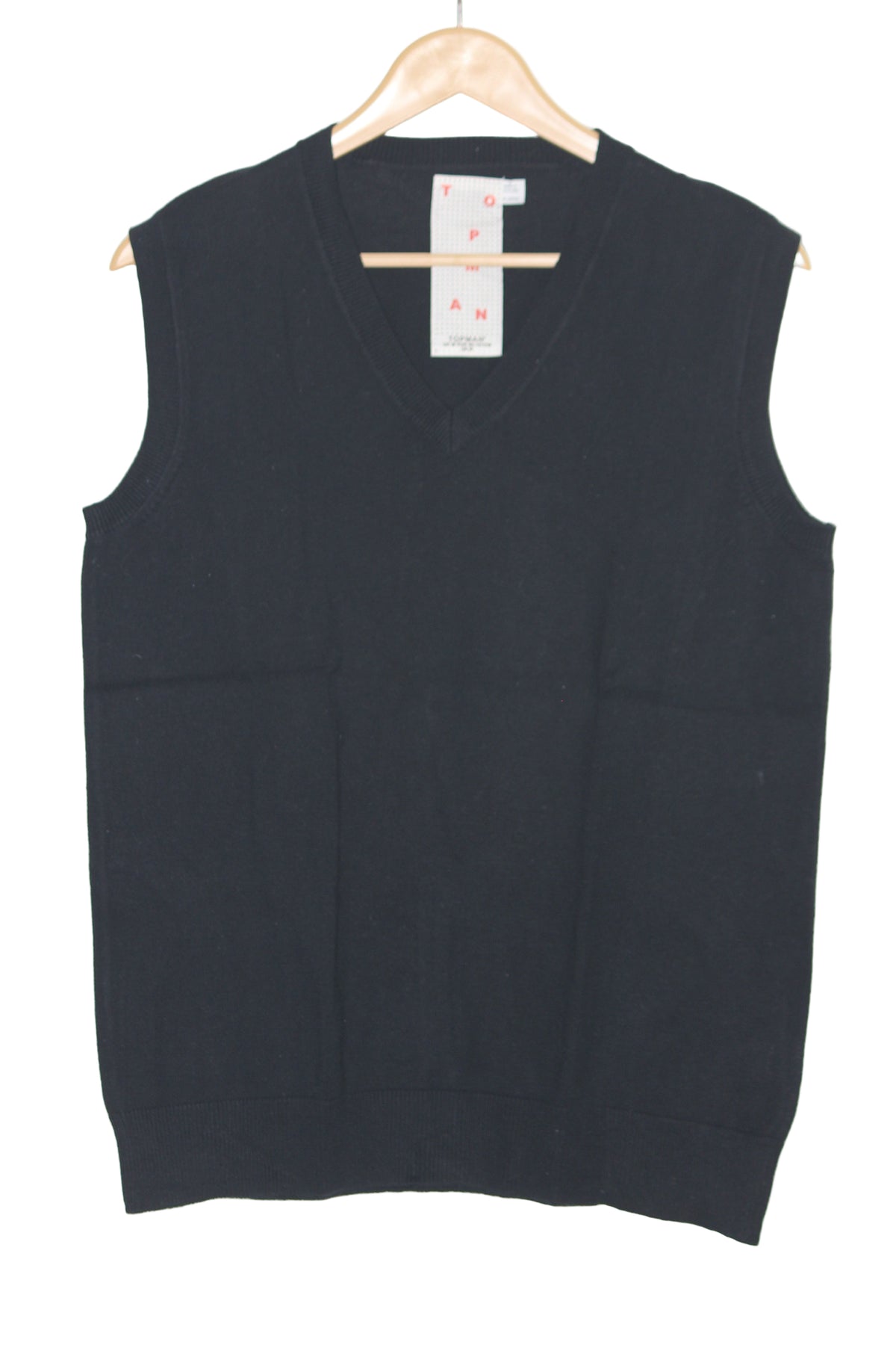 Topman Dark Blue Sleeveless Sweater