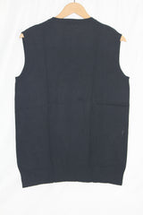 Topman Dark Blue Sleeveless Sweater