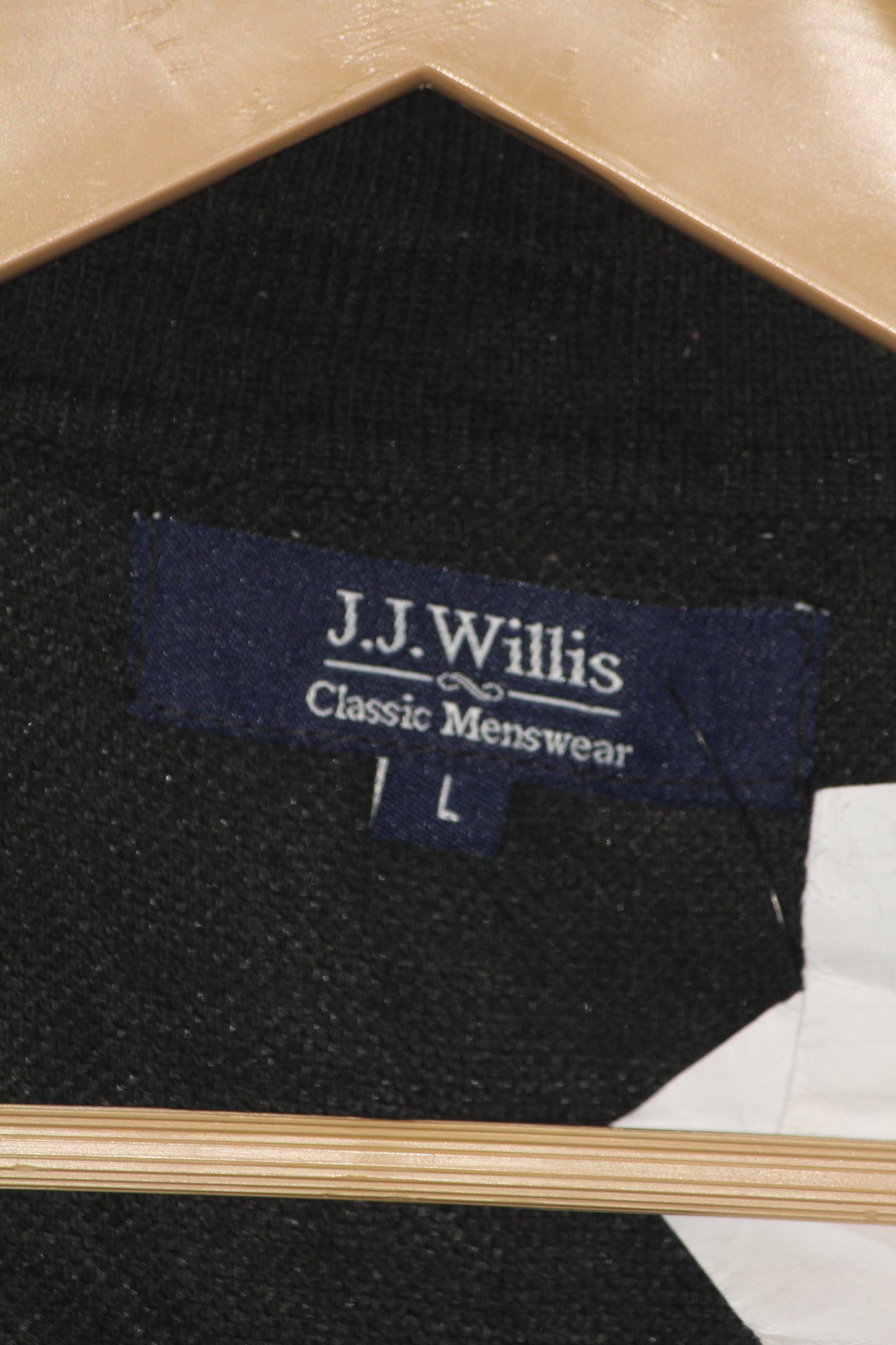 JJ Willis Black Striped Sweater