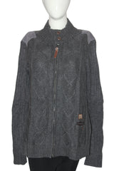 Duck & Cover Grey Zipper Sweater - Medium