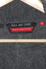 Duck & Cover Grey Zipper Sweater - Medium