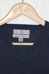 M&S Blue Cotton Sweater