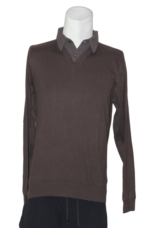 Next Brown Cotton Sweater – Large