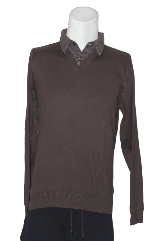 Next Brown Cotton Sweater – Large