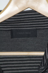 Nicole Frahi Black & White Silk Wool Sweater – Large