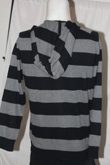 Debenhams Black & Grey Hoodie - Large