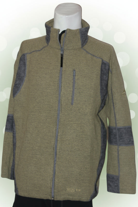 Vaude Green Zipper Sweater - Large