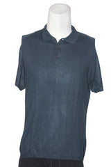 Zara Man Blue Half Sleeve Polo Sweatshirt