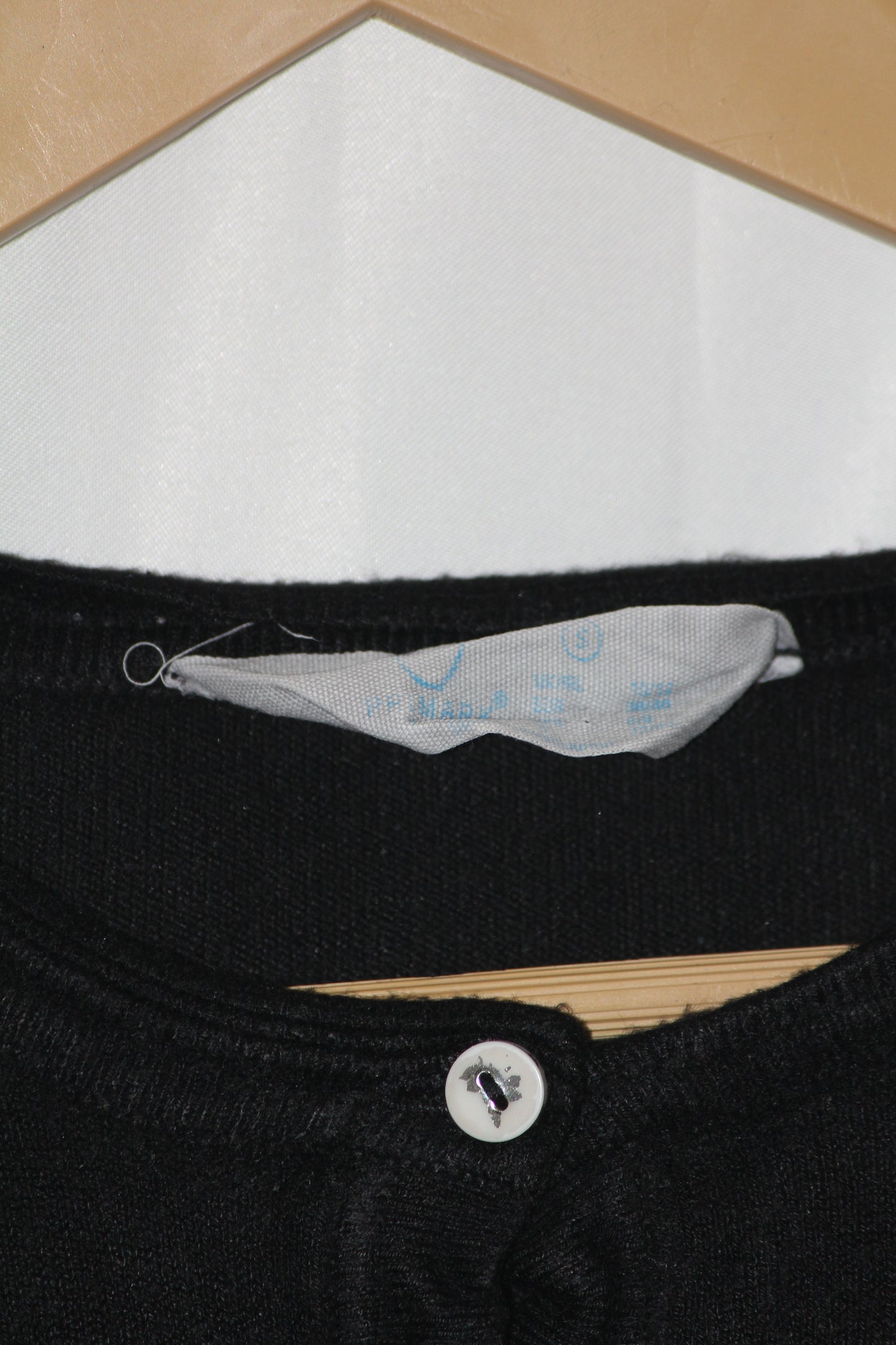 Primark Black Button-Down Sweater (Medium)