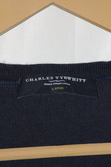 Charles Tyrwhitt Navy Wool Sweater